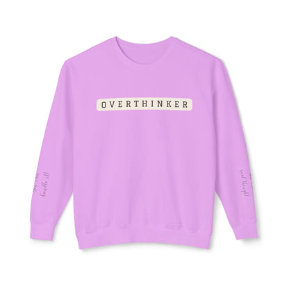 Crewneck - Overthinker with sleeve messages